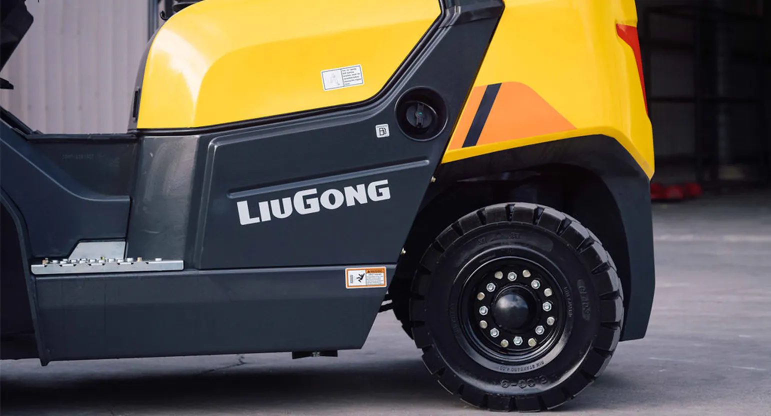 liugong forklift close up image