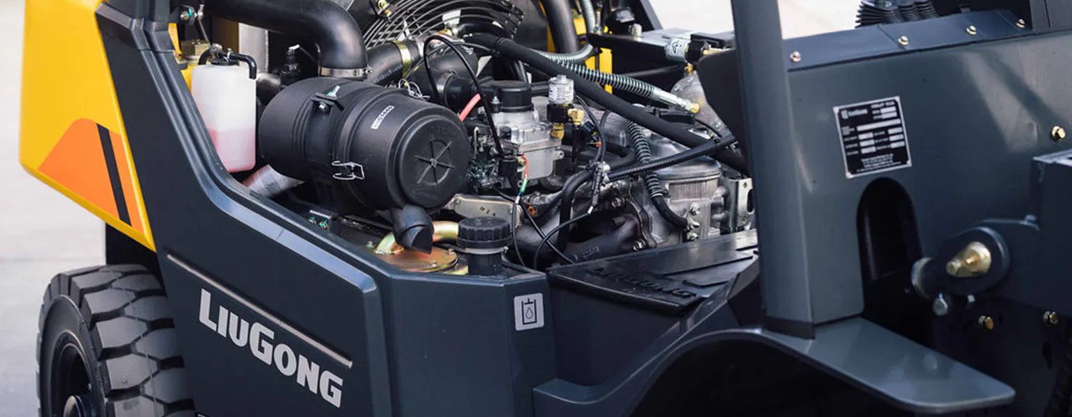 liugong forklift up close